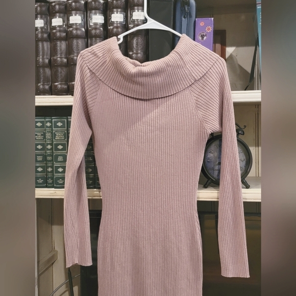 Say What? Dresses & Skirts - Cowlneck mini sweater dress or long shirt